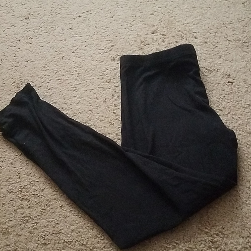 thick no show black leggings